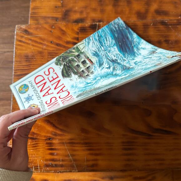 Vintage 1996 Usborne Understanding Geography Storms & Hurricanes Paperback Book - Picture 9 of 9